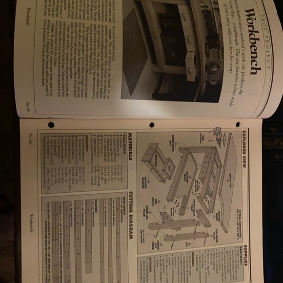 🎉5/$10🎉Woodsmith magazine number 66 December 1989 workbench  DIY wood projects - Picture 4 of 9